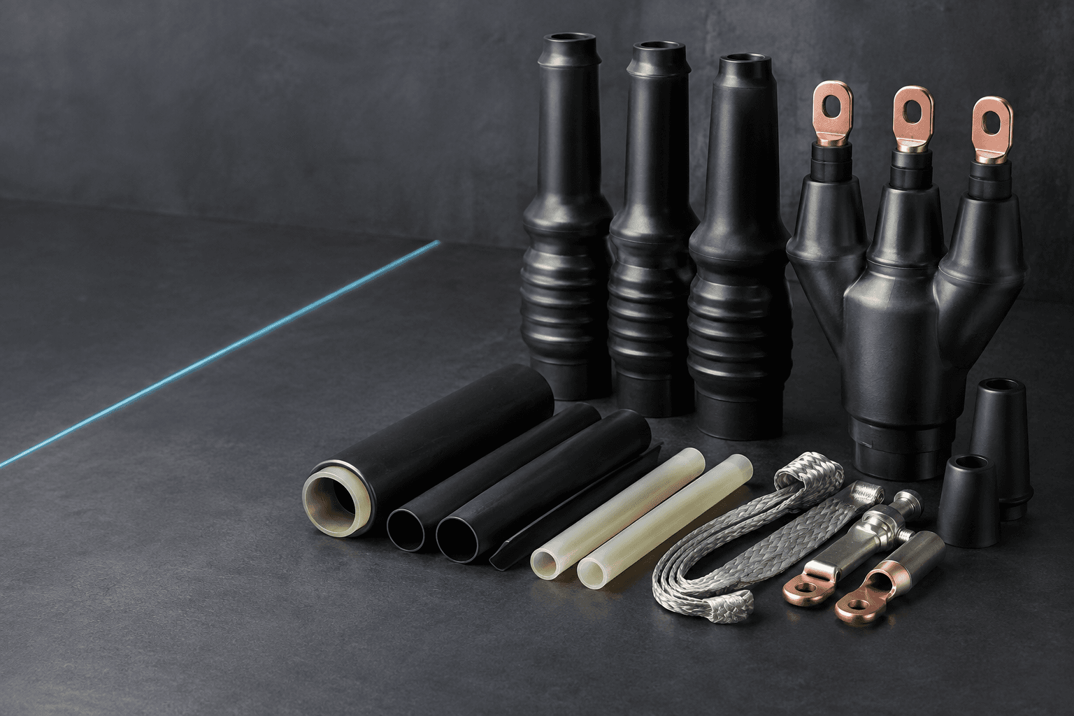 Representative cable accessory manual page with connector and cable repair components